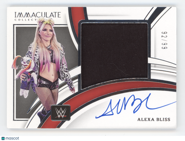2022 Panini Immaculate Collection WWE Alexa Bliss #PM-ABS Patch Autograph /99