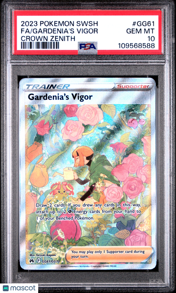 2023 Pokemon Sword And Shield Crown Zenith Gardenia's Vigor Crown Zenith PSA 10 #GG61