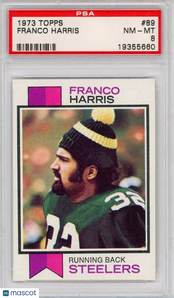 1973 Topps Franco Harris #89 PSA 8
