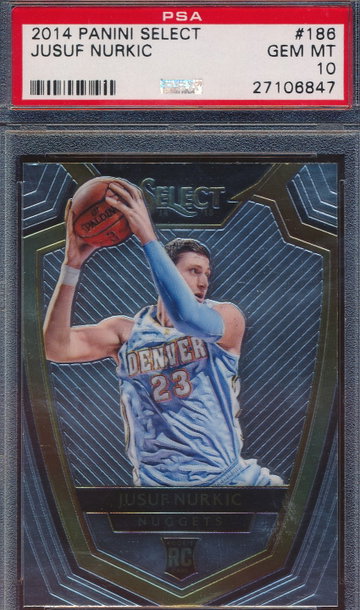 2014 Panini Select 186 Jusuf Nurkic RC PSA 10 GEM MT 6847