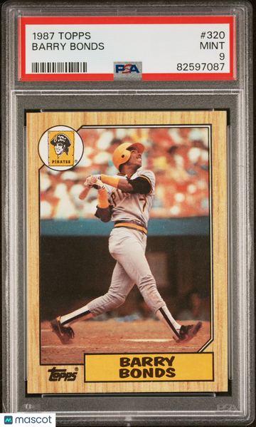 Barry Bonds 1987 Topps PSA 9