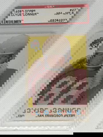 1959 Topps #27 Clyde Conner San Francisco 49ers PSA 8 NEAR MINT - MINT Low Pop