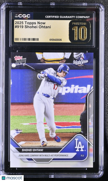 2025 Topps Now Shohei Ohtani #919 CGC 10