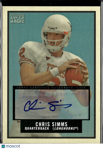 Chris Simms 2009 Topps Magic Auto Texas Longhorns
