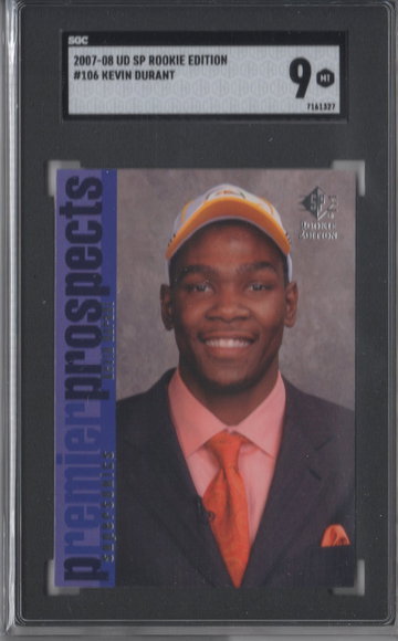 2007 SP Rookie Edition Kevin Durant SGC 9
