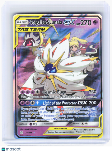 2019 Pokemon—Solgaleo & Lunala GX #75/236 Cosmic Eclipse—Ultra Rare Holo