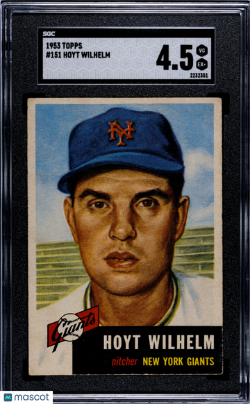 1953 Topps Hoyt Wilhelm #151 SGC 4.5