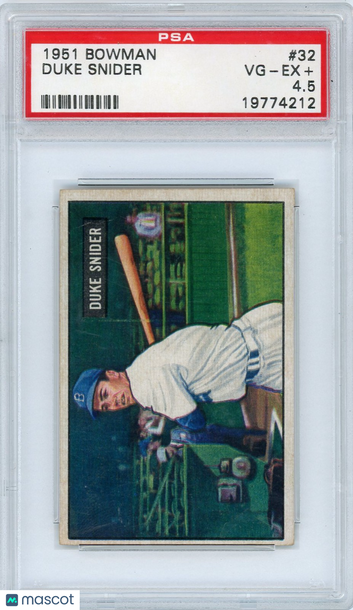 1951 Bowman Duke Snider #32 PSA 4.5