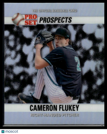2026 Pro Set Metal - 1990 Pro Set Base Mini Prismatic Silver Cameron Flukey #90M-40 SN