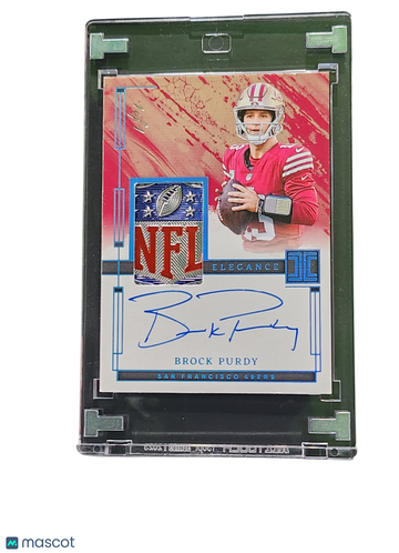 2024 Panini Impeccable Football Elegance Brock Purdy #EVA-BPY NFL Shield Patch