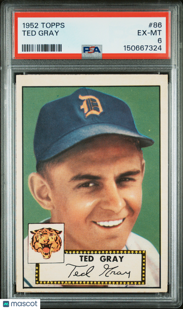 1952 Topps Ted Gray #86 PSA 6