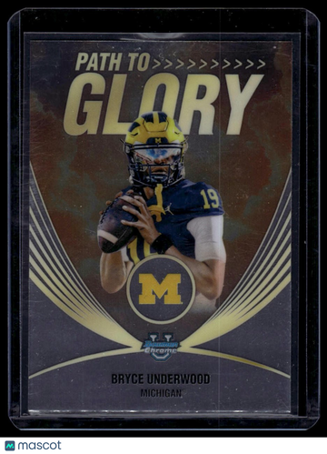 2025 Bowman University Chrome Bryce Underwood #PG-18 Path to Glory