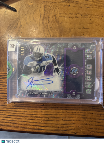 2004 Topps Composite Resurgence Amped Up Jevon Kearse #AUP-JK Purple /99 Authentic Autograph Patch Memorabilia