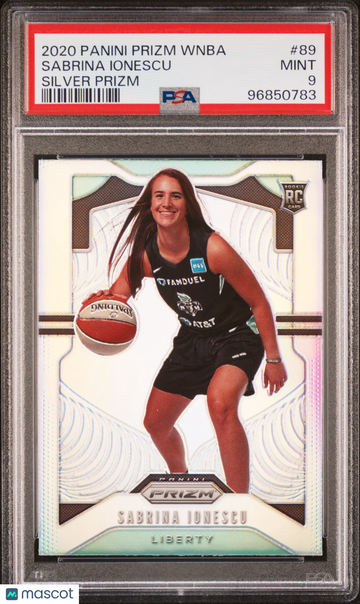 2020 Panini Prizm WNBA Sabrina Ionescu #89 Silver PSA 9