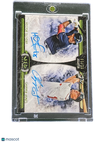 2016 Topps Five Star Hector Olivera Chipper Jones #DA-01 /25