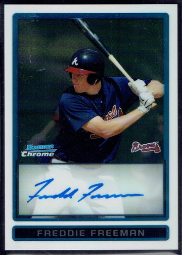 Freddie Freeman 2009 Bowman Chrome Autograph (#3)