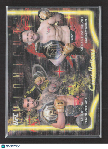 2025 Topps Midnight Constellations Ilia Topuria Merab Dvalishvili #CS-7