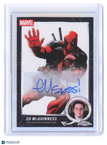 2025 Topps Chrome Deadpool Auto Ed McGuinness Certified MCBA-EMC Trading Card