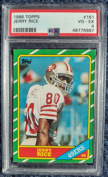 1986 Topps Jerry Rice PSA 4