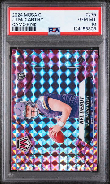 2024 Mosaic Mosaic Camo Pink JJ Mccarthy #275 PSA 10