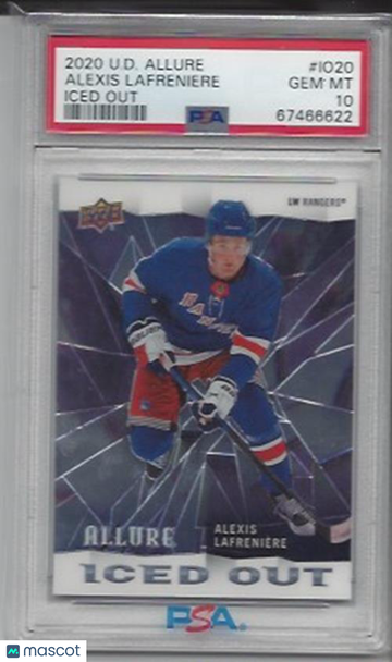 2020 Upper Deck Allure Iced Out Alexis Lafreniere #IO20 PSA 10