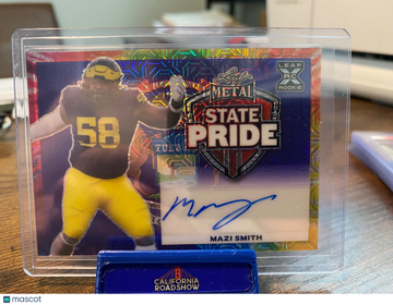 2023 Leaf Mazi Smith #SP-MS1 Tricolor Rookie Leaf