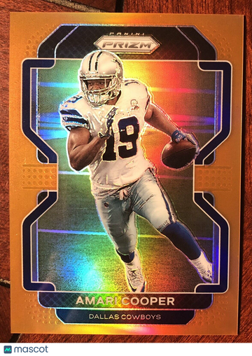Amari Cooper 2021 Panini Prizm #238 Orange Parallel #66/249 SP Dallas Cowboys