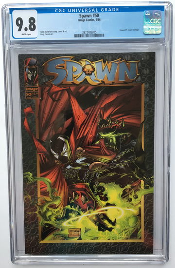 SPAWN #50 CGC 9.8 FREE S/H.