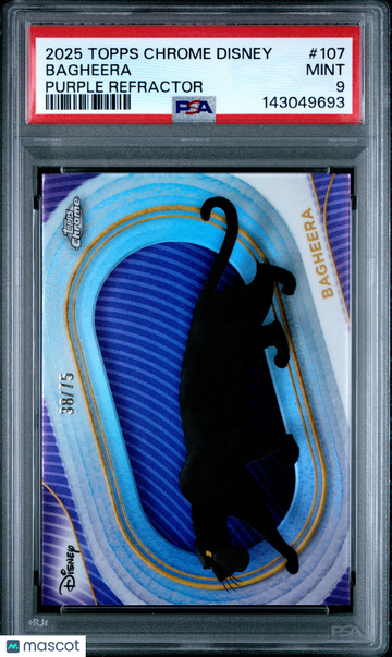 2025 Topps Chrome Disney Bagheera #107 PSA 9