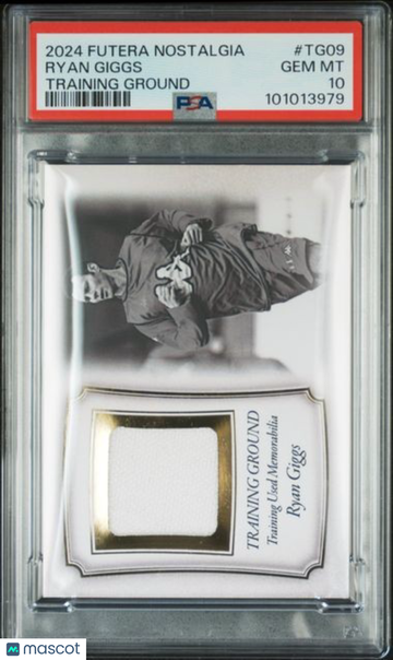 2024 Futera Unique Nostalgia Training Ground Ryan Giggs #TG09 PSA 10