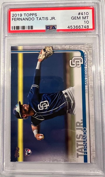 2019 Topps Fernando Tatis Jr. Rookie PSA 10 RC