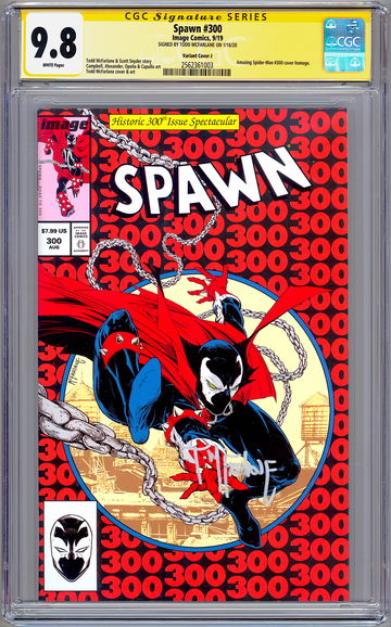 SPAWN #300 CGC-SS 9.8 AMAZING SPIDER-MAN #300 VARIANT SIGNED TODD MCFARLANE 2019