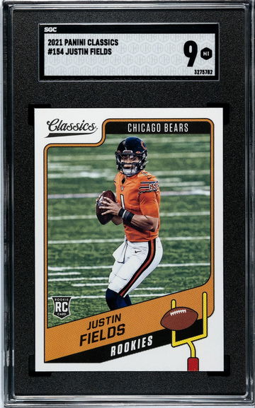 2021 Panini CLASSICS #154 Justin Fields SGC 9 