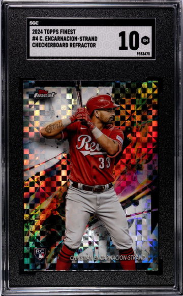 2024 Topps Finest Checkerboard Christian Encarnacion-Strand #4 RC SGC 10