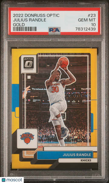 2022 Panini Donruss Optic Julius Randle #23 Gold PSA 10