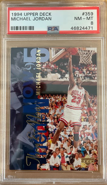 Michael Jordan GOAT 1994 Upper Deck #359 PSA 8 NM-MT