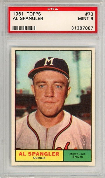 1961 Topps Al Spangler #73 PSA 9 P1310