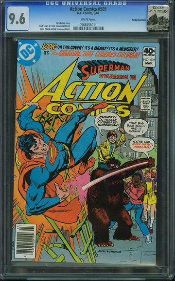 ACTION COMICS #505, CGC 9.6 NM+