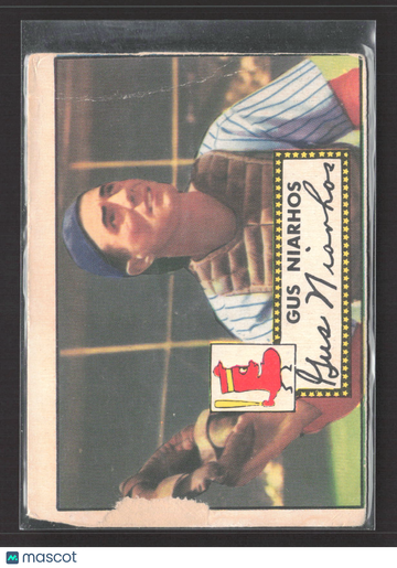 1952 Topps Gus Niarhos #121