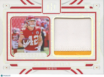 Carson Steele 2024 Rookie Patch Kansas City Chiefs