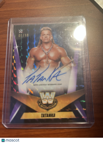 2025 Topps Chrome WWE Tatanka #LCA-JH Chrome Autograph Legendary Chrome Autograph Insert Topps