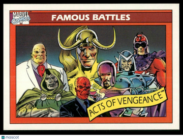 1990 Marvel Universe Act of Vengeance #105