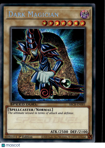 Dark Magician 2020 Konami Yu-Gi-Oh! Speed Duel Battle City Box Secret Rare Speed Duel 1st Edition