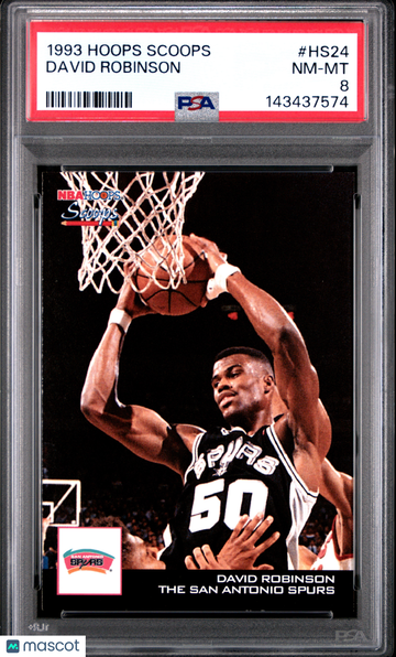 1993 Hoops Scoops David Robinson #HS24 PSA 8