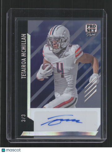 2024 PRO SET PURE TETAIROA MCMILLAN #BA-TMM 3/3 AUTO SN