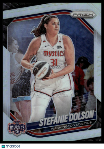 2025 Panini Prizm WNBA Stefanie Dolson #112 Silver Prizms