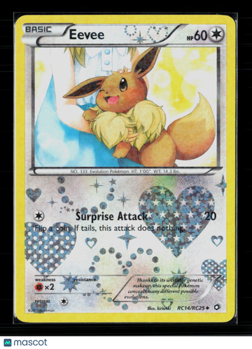 2013 Legendary Treasures Eevee Holo Uncommon #RC14/RC25