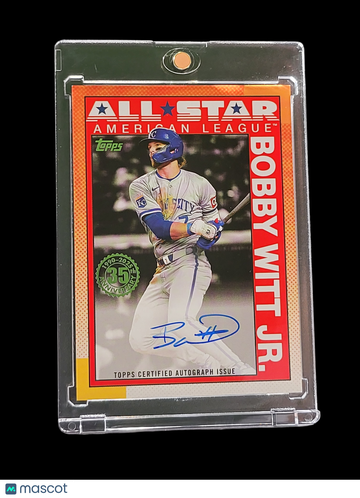 2025 Topps 1990 Topps Baseball All-Stars Autograph Bobby Witt Jr. #90AS-BW Orange