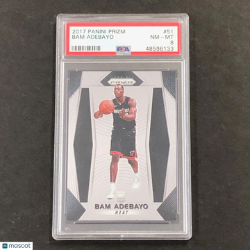 2017 Panini Prizm Bam Adebayo #51 PSA 8
