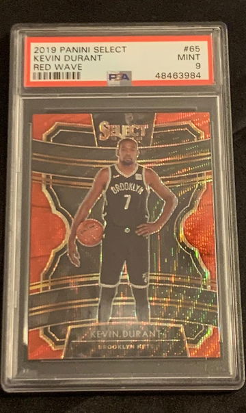 2019 Select Kevin Durant Red Wave PSA 9